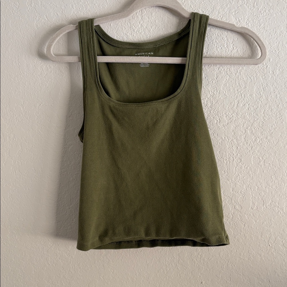 American Eagle Olive Green Tank Top